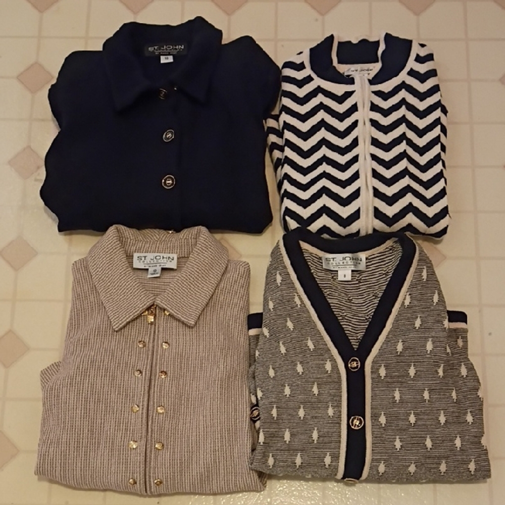 St. John Women's 4 Cardigan Collection Size 10-8